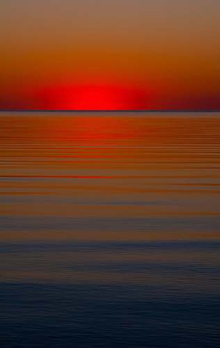 cape range national park sunset over the ocean waterts australia
